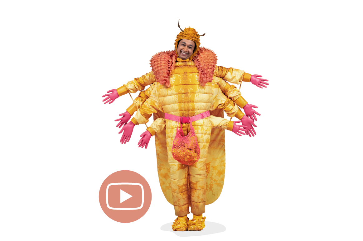 Mite with video play button
