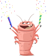 illustrated demodex mite character