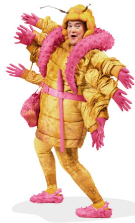 illustrated demodex mite character